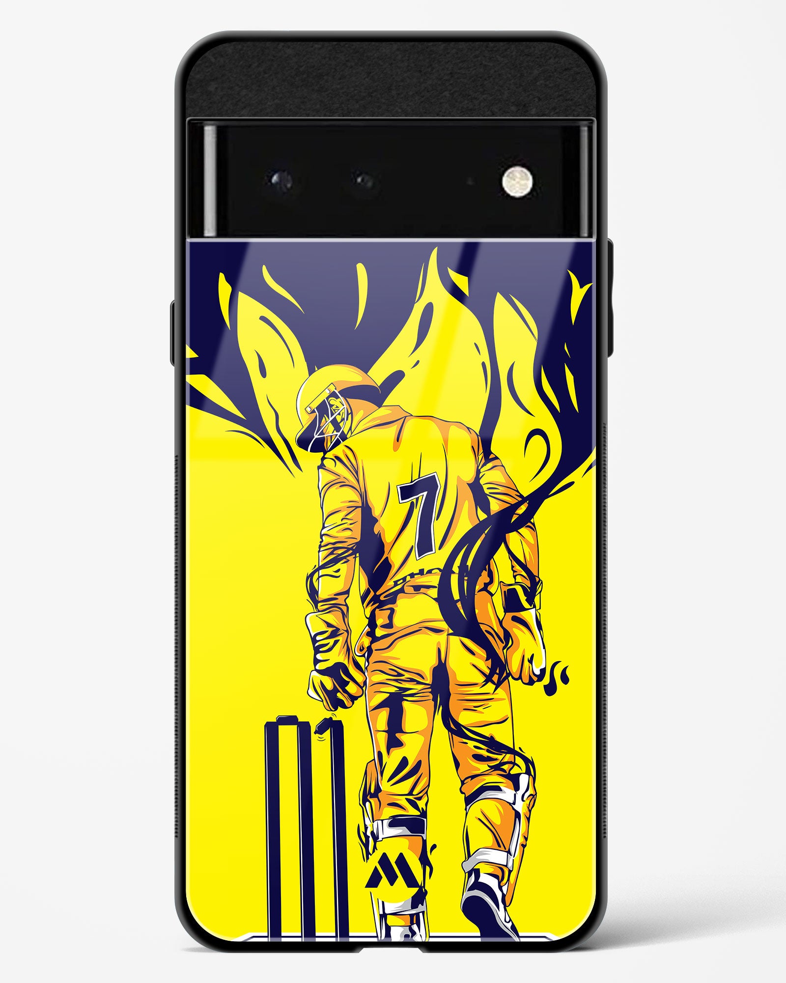 Ms Dhoni Finisher Pixel Glass Case Myxtur