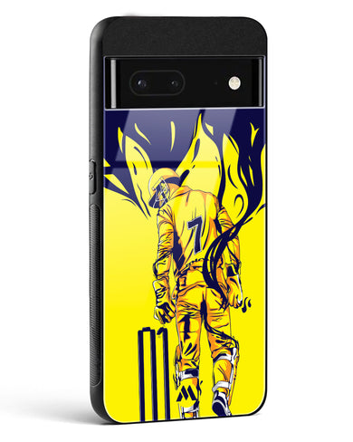 MS Dhoni Greatest Finisher Glass Case Phone Cover-(Google)