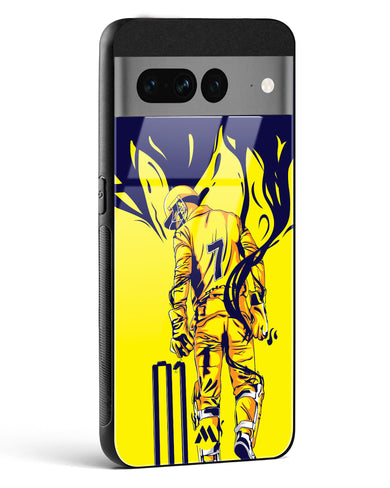 MS Dhoni Greatest Finisher Glass Case Phone Cover (Google)