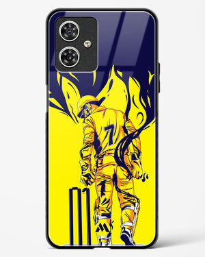 MS Dhoni Greatest Finisher Glass Case Phone Cover-(Motorola)