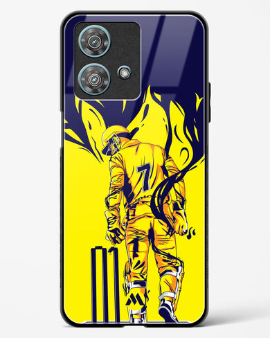 MS Dhoni Greatest Finisher Glass Case Phone Cover-(Motorola)