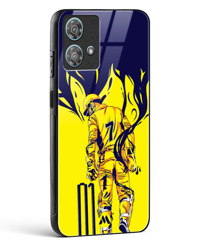 MS Dhoni Greatest Finisher Glass Case Phone Cover-(Motorola)