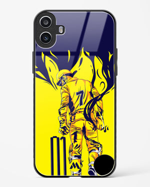 MS Dhoni Greatest Finisher Glass Case Phone Cover (Nothing)