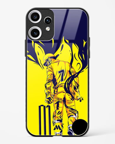 MS Dhoni Greatest Finisher Glass Case Phone Cover (Nothing)