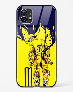 MS Dhoni Greatest Finisher Glass Case Phone Cover (Nothing)