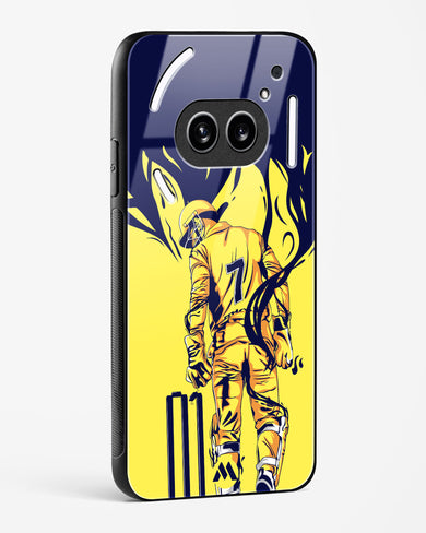 MS Dhoni Greatest Finisher Glass Case Phone Cover (Nothing)
