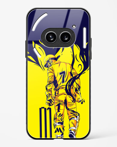 MS Dhoni Greatest Finisher Glass Case Phone Cover (Nothing)