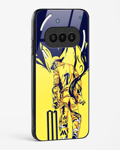 MS Dhoni Greatest Finisher Glass Case Phone Cover (Nothing)