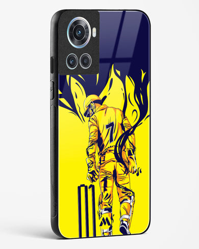 MS Dhoni Greatest Finisher Glass Case Phone Cover-(OnePlus)