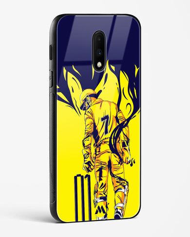 MS Dhoni Greatest Finisher Glass Case Phone Cover-(OnePlus)