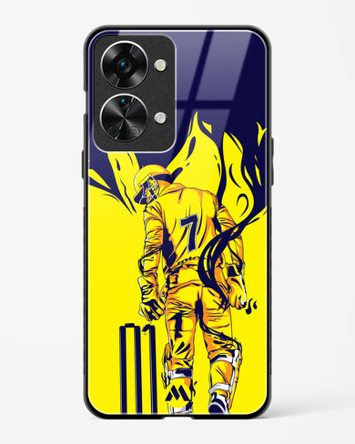 MS Dhoni Greatest Finisher Glass Case Phone Cover-(OnePlus)