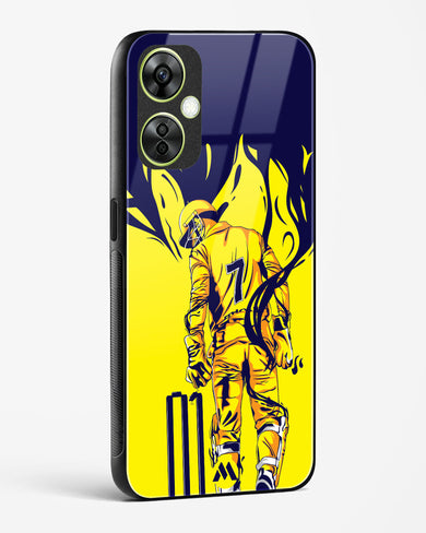 MS Dhoni Greatest Finisher Glass Case Phone Cover-(OnePlus)