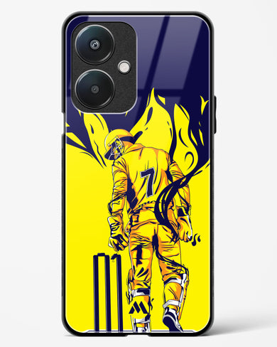 MS Dhoni Greatest Finisher Glass Case Phone Cover-(Oppo)