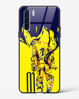 MS Dhoni Greatest Finisher Glass Case Phone Cover (Oppo)