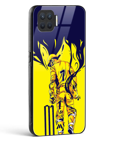 MS Dhoni Greatest Finisher Glass Case Phone Cover-(Oppo)