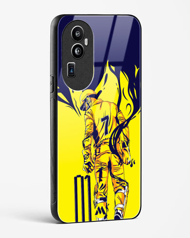 MS Dhoni Greatest Finisher Glass Case Phone Cover (Oppo)