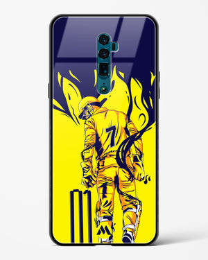 MS Dhoni Greatest Finisher Glass Case Phone Cover (Oppo)