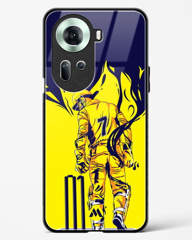 MS Dhoni Greatest Finisher Glass Case Phone Cover-(Oppo)