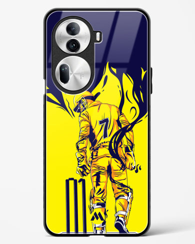 MS Dhoni Greatest Finisher Glass Case Phone Cover (Oppo)