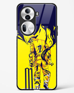MS Dhoni Greatest Finisher Glass Case Phone Cover (Oppo)