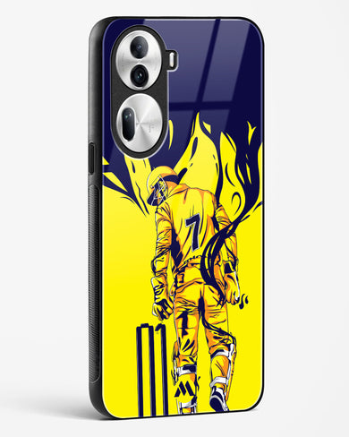 MS Dhoni Greatest Finisher Glass Case Phone Cover (Oppo)