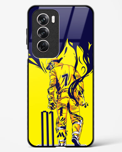 MS Dhoni Greatest Finisher Glass Case Phone Cover (Oppo)