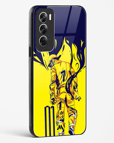 MS Dhoni Greatest Finisher Glass Case Phone Cover (Oppo)