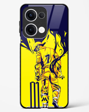 MS Dhoni Greatest Finisher Glass Case Phone Cover (Oppo)