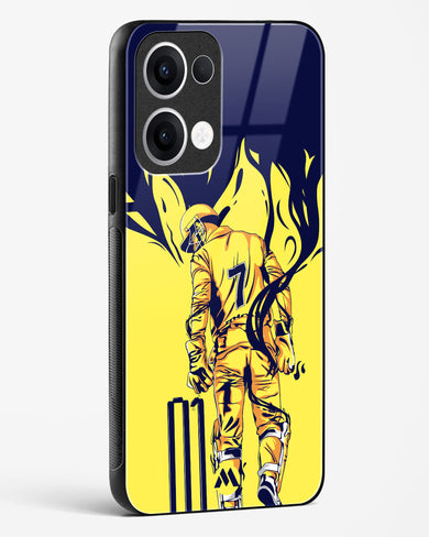 MS Dhoni Greatest Finisher Glass Case Phone Cover (Oppo)