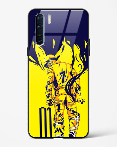 MS Dhoni Greatest Finisher Glass Case Phone Cover-(Oppo)