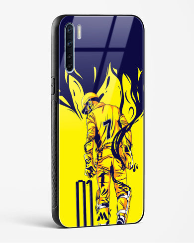 MS Dhoni Greatest Finisher Glass Case Phone Cover (Oppo)