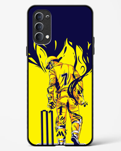 MS Dhoni Greatest Finisher Glass Case Phone Cover (Oppo)