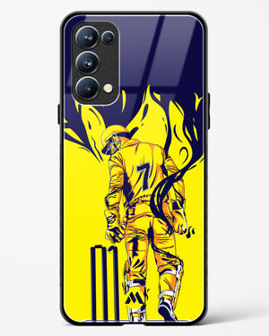 MS Dhoni Greatest Finisher Glass Case Phone Cover (Oppo)