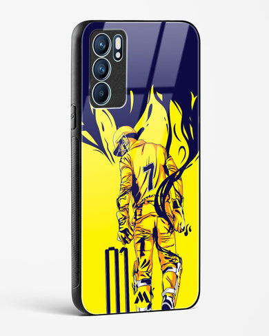 MS Dhoni Greatest Finisher Glass Case Phone Cover (Oppo)