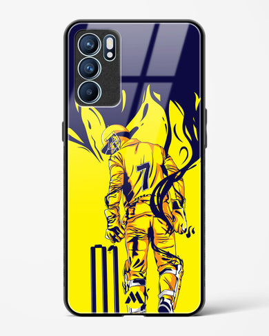 MS Dhoni Greatest Finisher Glass Case Phone Cover-(Oppo)