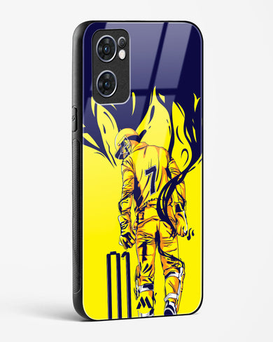 MS Dhoni Greatest Finisher Glass Case Phone Cover (Oppo)