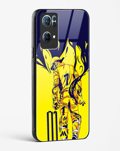 MS Dhoni Greatest Finisher Glass Case Phone Cover-(Oppo)