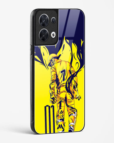 MS Dhoni Greatest Finisher Glass Case Phone Cover-(Oppo)