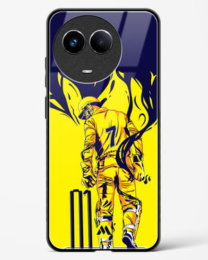 MS Dhoni Greatest Finisher Glass Case Phone Cover (Realme)