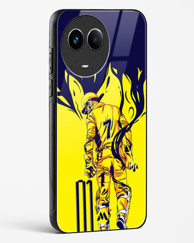 MS Dhoni Greatest Finisher Glass Case Phone Cover-(Realme)