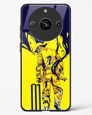 MS Dhoni Greatest Finisher Glass Case Phone Cover (Realme)