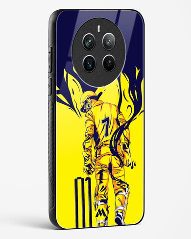 MS Dhoni Greatest Finisher Glass Case Phone Cover (Realme)