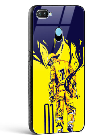 MS Dhoni Greatest Finisher Glass Case Phone Cover-(Realme)