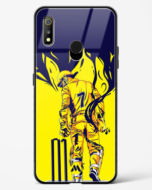 MS Dhoni Greatest Finisher Glass Case Phone Cover-(Realme)