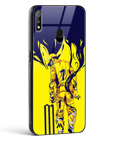 MS Dhoni Greatest Finisher Glass Case Phone Cover (Realme)