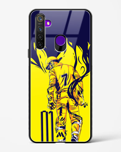 MS Dhoni Greatest Finisher Glass Case Phone Cover-(Realme)