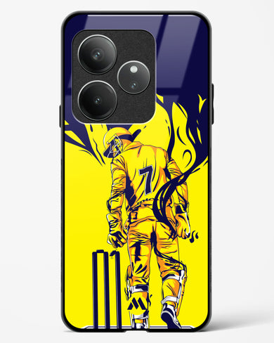 MS Dhoni Greatest Finisher Glass Case Phone Cover (Realme)