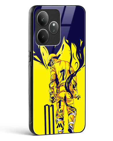 MS Dhoni Greatest Finisher Glass Case Phone Cover (Realme)