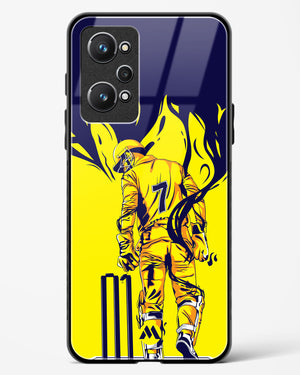 MS Dhoni Greatest Finisher Glass Case Phone Cover (Realme)