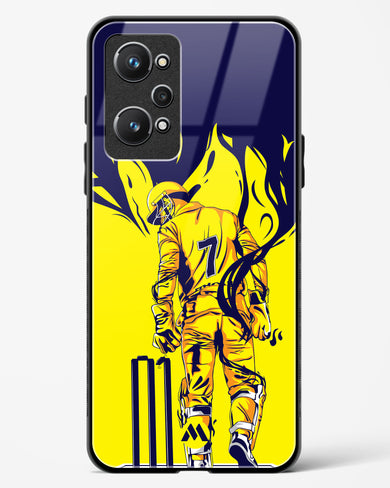 MS Dhoni Greatest Finisher Glass Case Phone Cover (Realme)